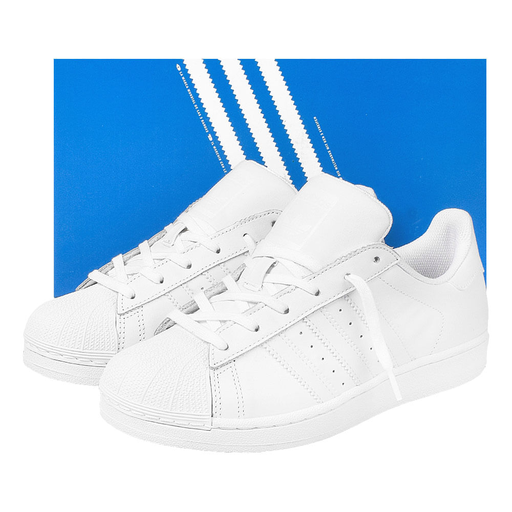 Tênis couro adidas superstar foundation masculino Clearance