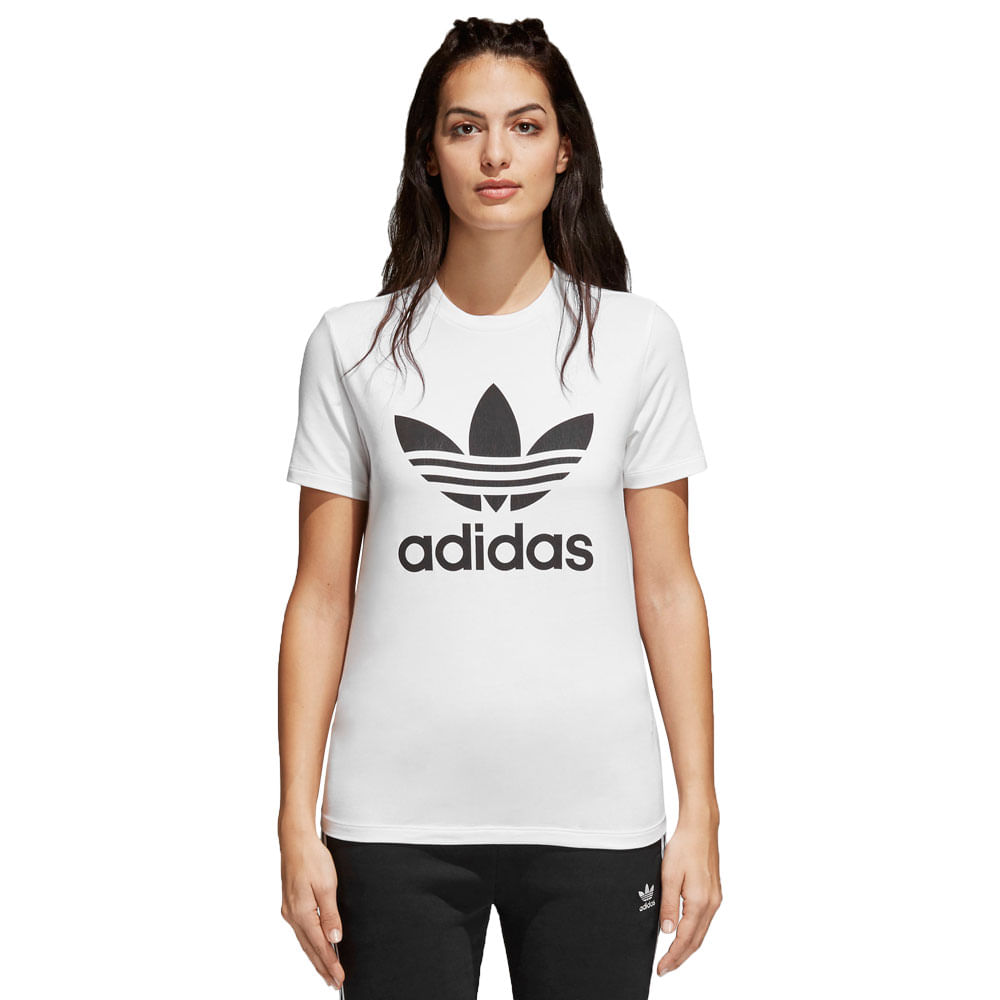 camiseta preta adidas feminina