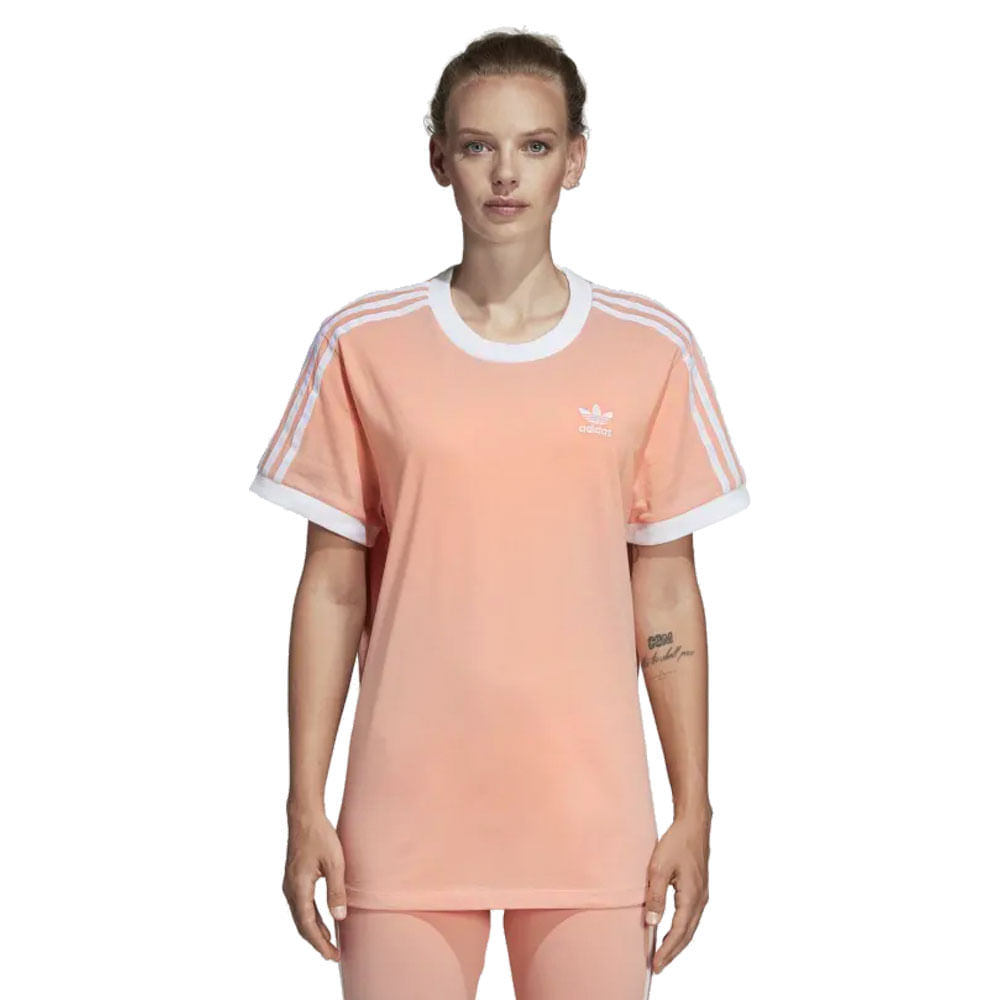 camiseta feminina adidas rosa