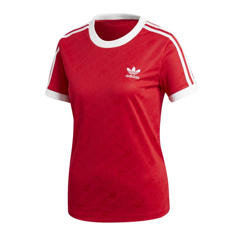 Camiseta-adidas-3-Stripes-Feminina-Vermelho
