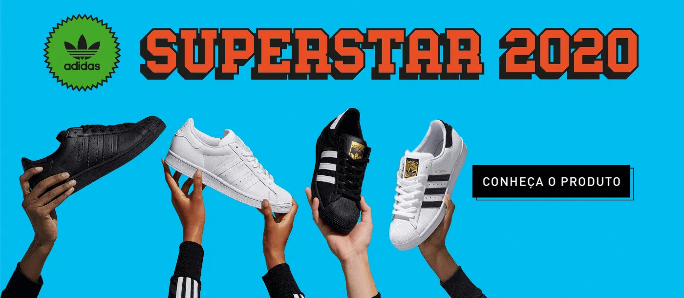 tenis adidas superstar feminino promoção