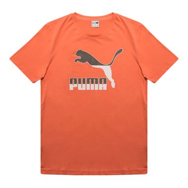 Camiseta-Puma-Classics-Logo-Masculina-Laranja