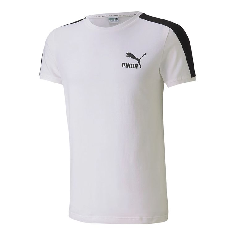 Camiseta-Puma-Iconic-T7-Slim-Masculina-Branca