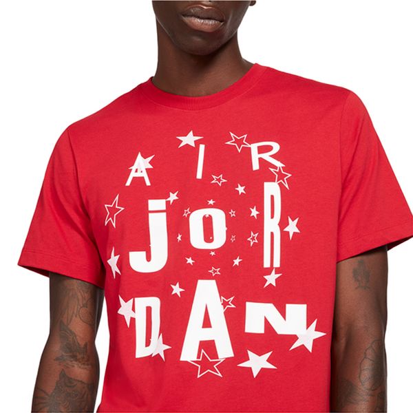 camiseta air jordan vermelha