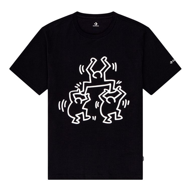 Camiseta-Converse-X-Keith-Haring-Preta