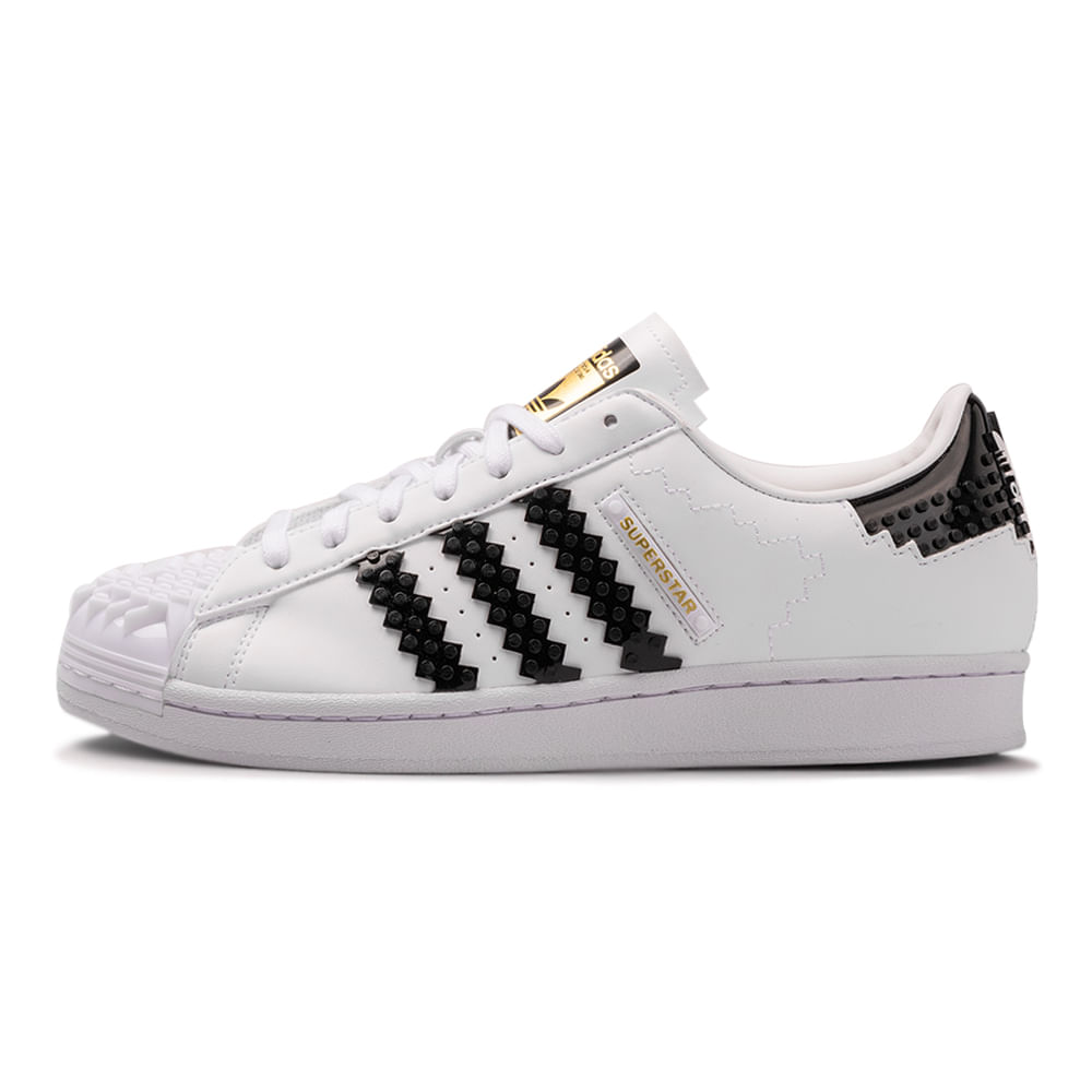 Tênis couro adidas store originals superstar branco