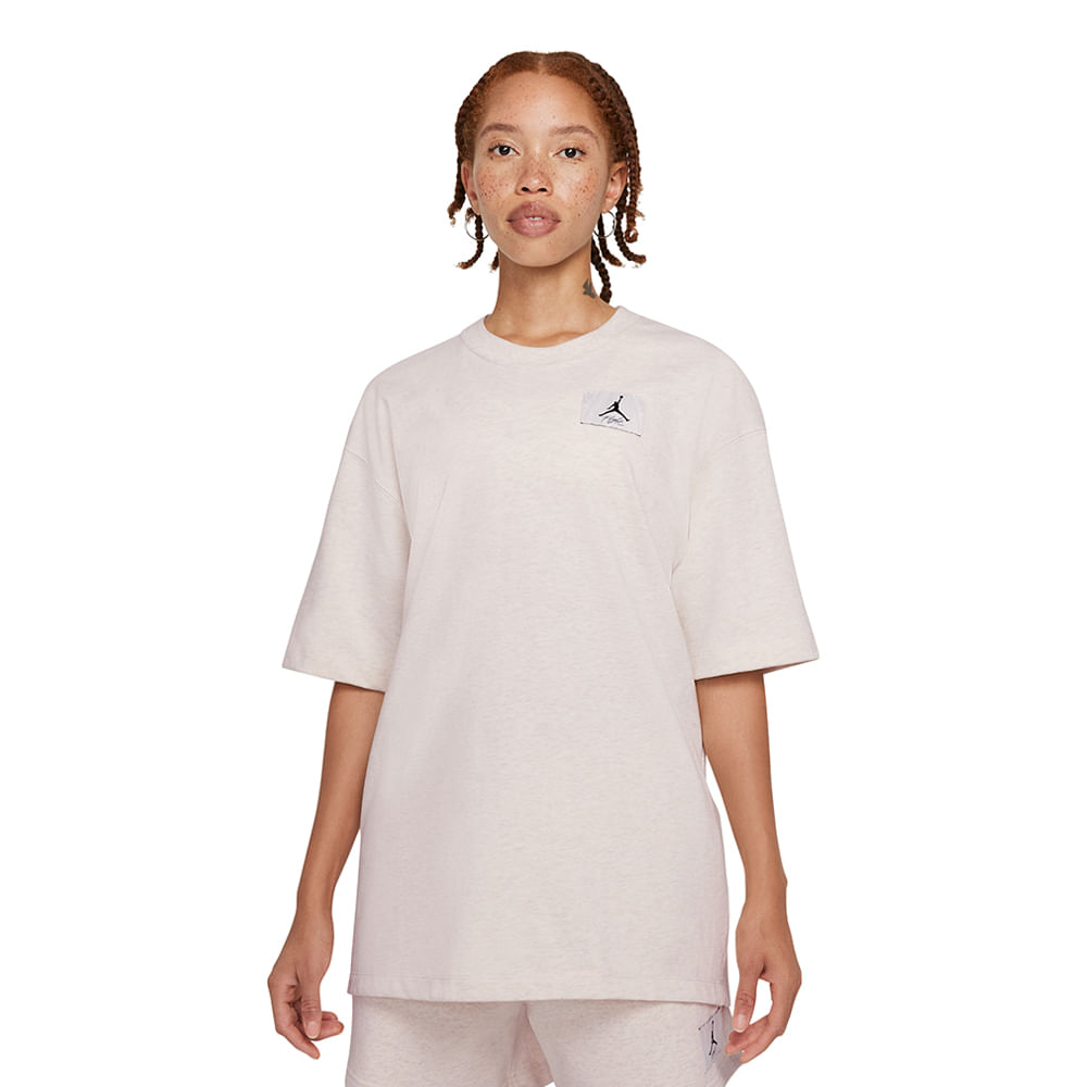 Camiseta-Jordan-Essentials-Feminino-Bege