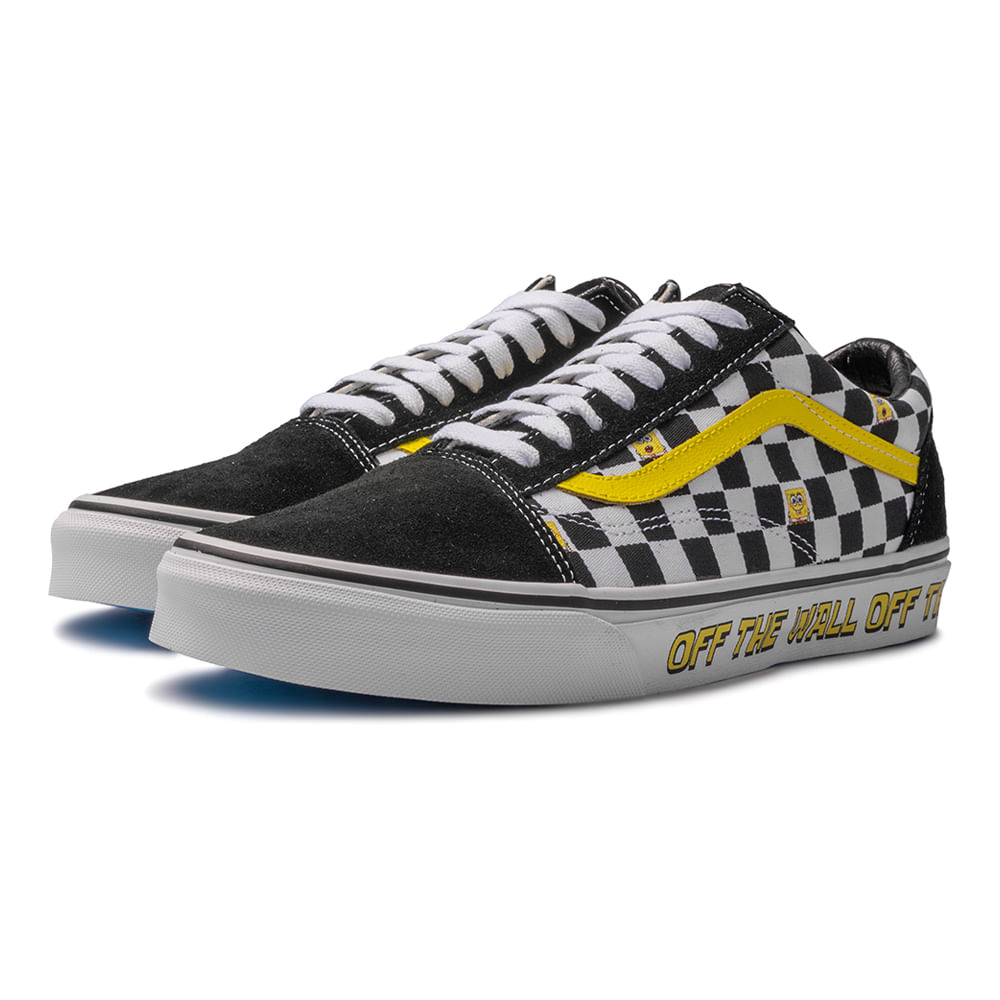 Yellow checkered best sale vans old skool