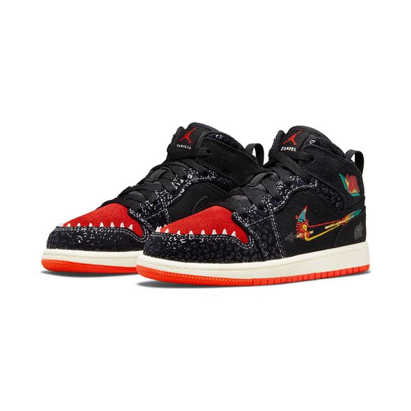 tênis air jordan 1 mid ps infantil