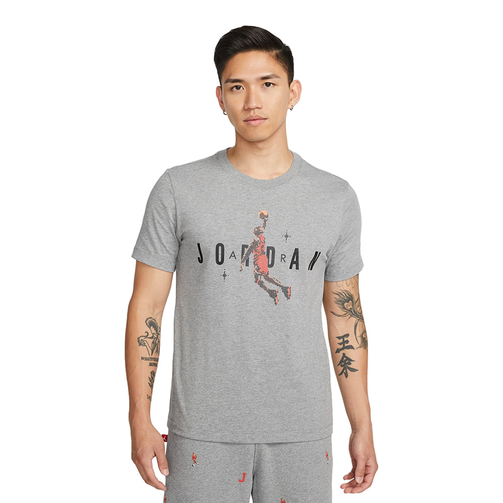 Camiseta-Jordan-Vault-Masculina-Cinza