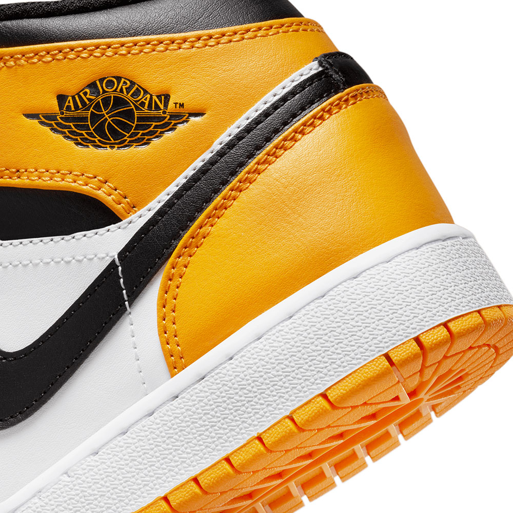Tênis Air Jordan 1 Mid GS "Táxi" | atitudeartwalk
