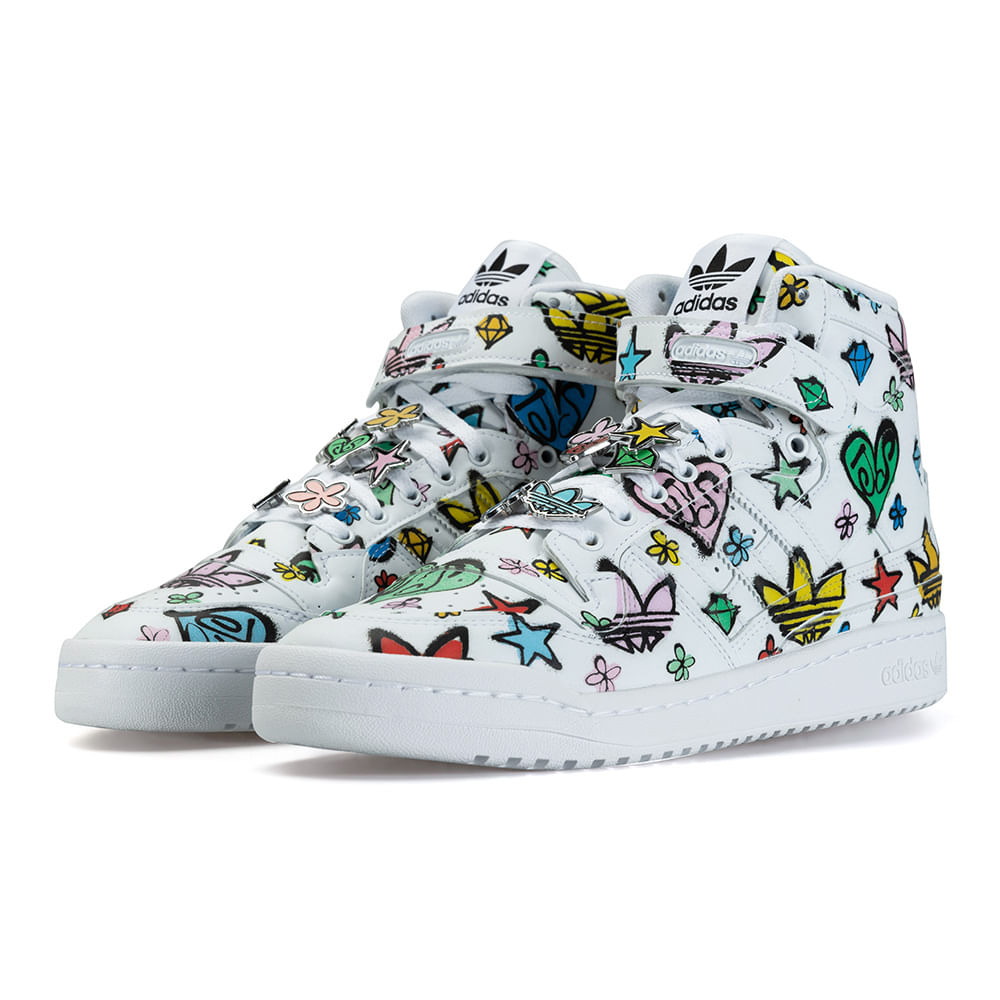 Adidas jeremy scott femme on sale blanche