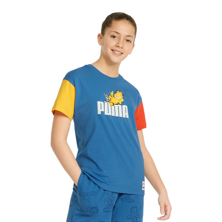 Camiseta-Puma-x-Garfield-Color-Block-Infantil