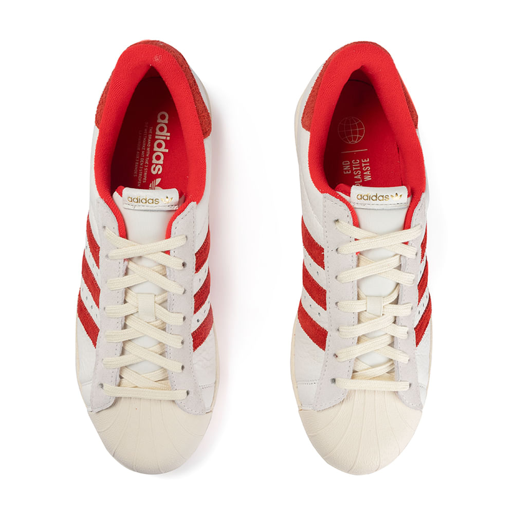 Adidas superstar best sale veludo vermelho