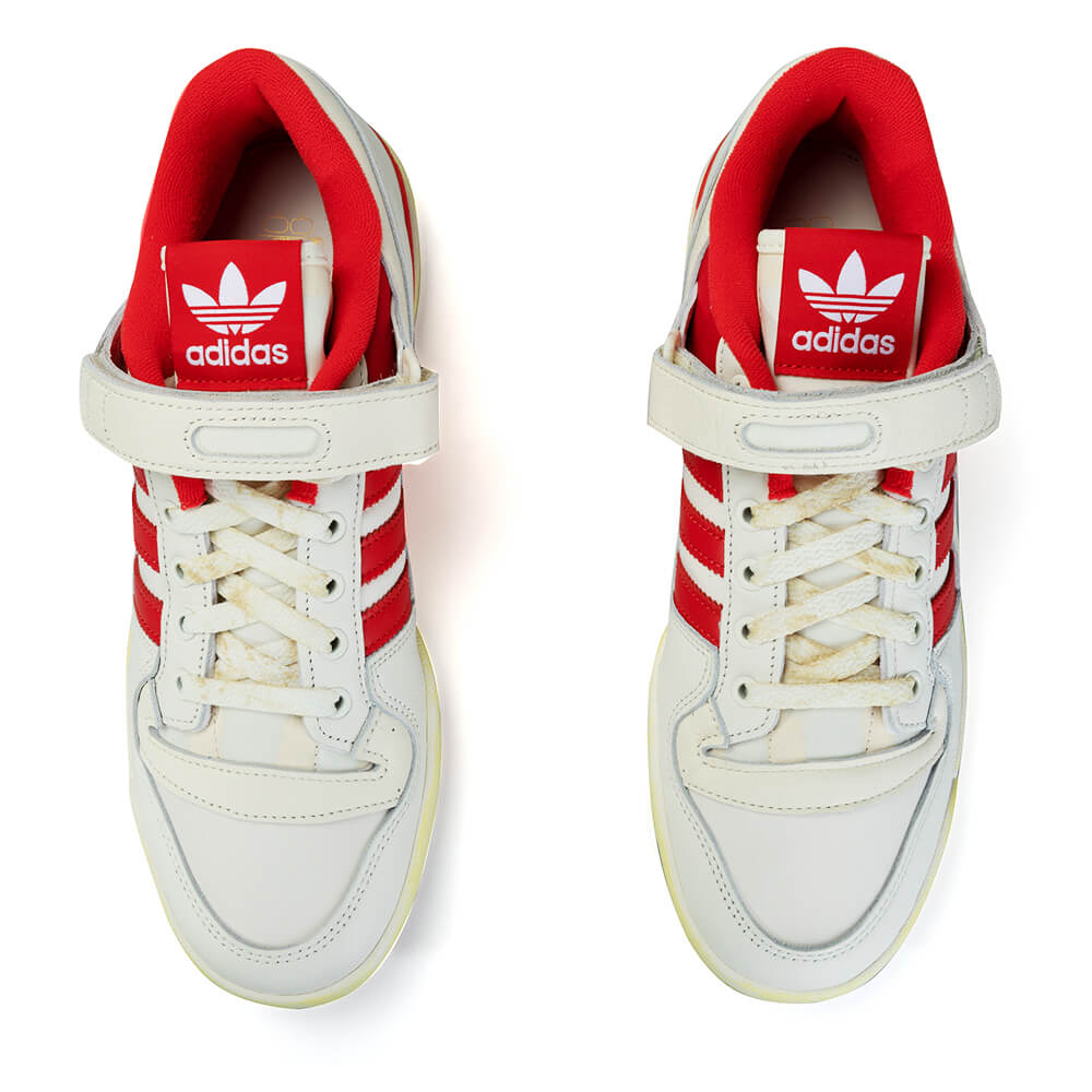 Tênis Adidas Forum 84 Low AEC Cloud White Red