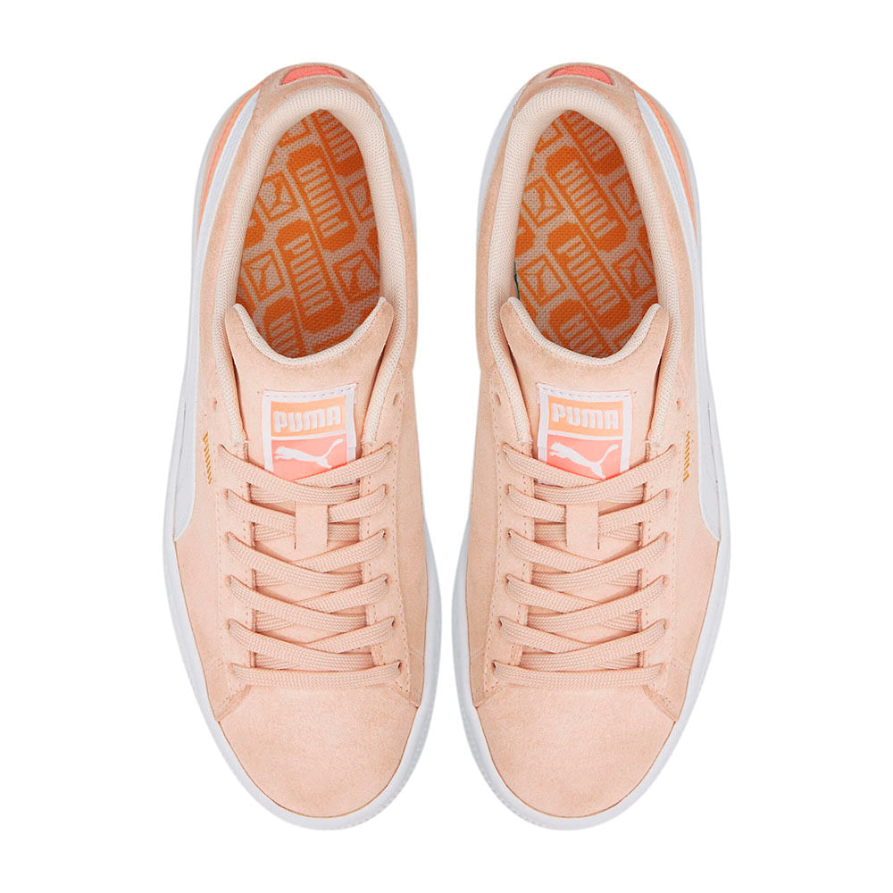 Tenis Puma Suede Triplex Mono Hombre Rosas Rojas Con Zapatillas