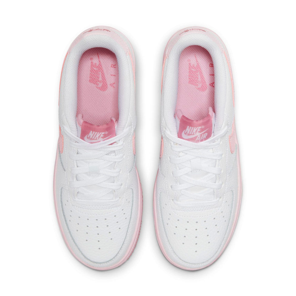 Pink tick air force hot sale ones