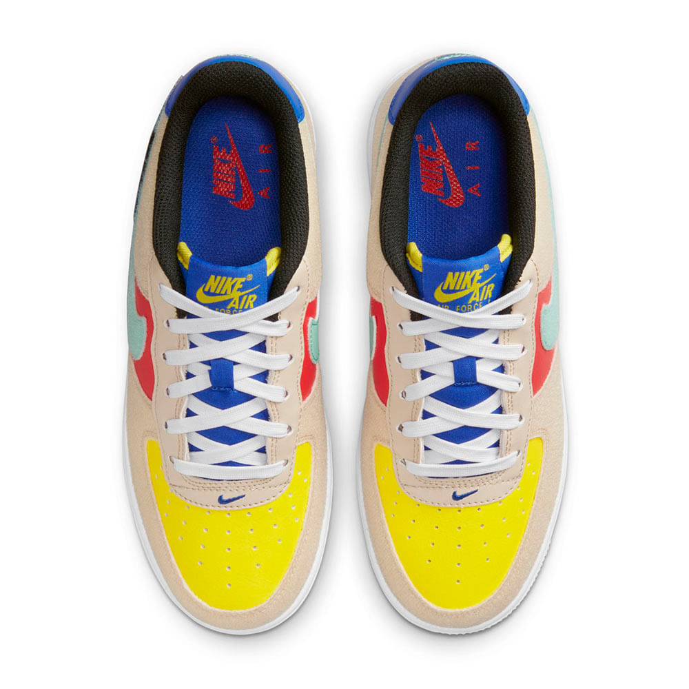 Nike air best sale force yellow blue