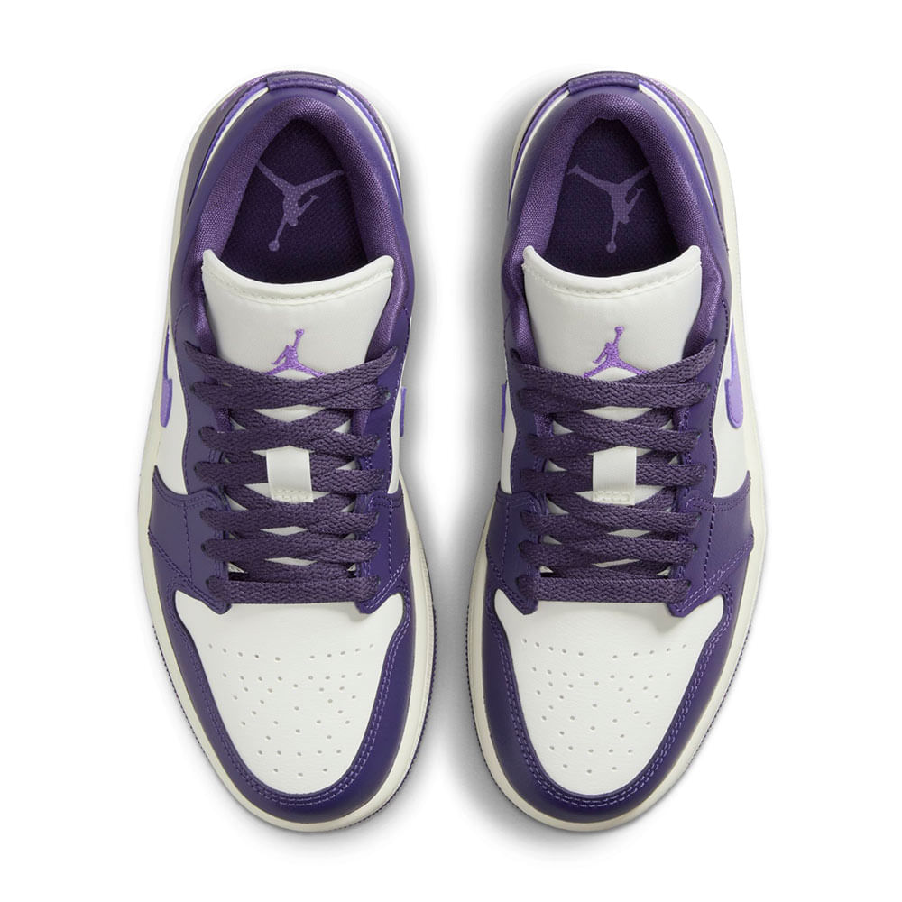 The new purple and best sale white jordans