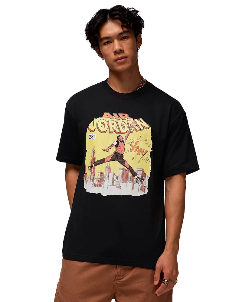 Camiseta Jordan NC Comic SS Crew Masculina