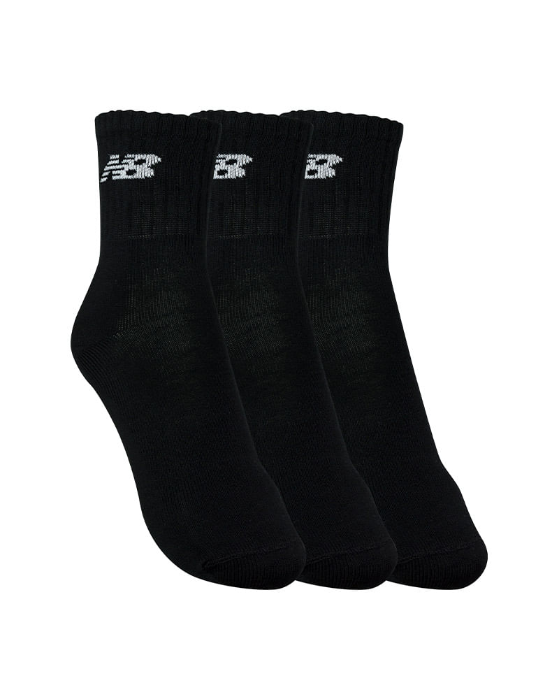 Meia New Balance Cano Longo Kit 3 Unissex