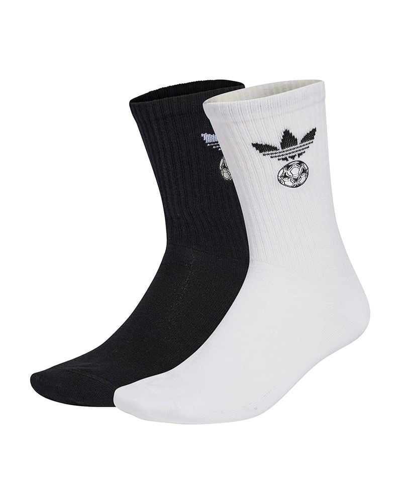 Meia adidas Futebol Crew 2 Pares Unissex