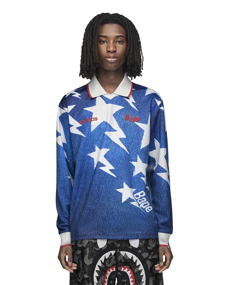 Camisa adidas LSL Star Bape Unissex - Camisa adidas LSL Star Bape Unissex - P
