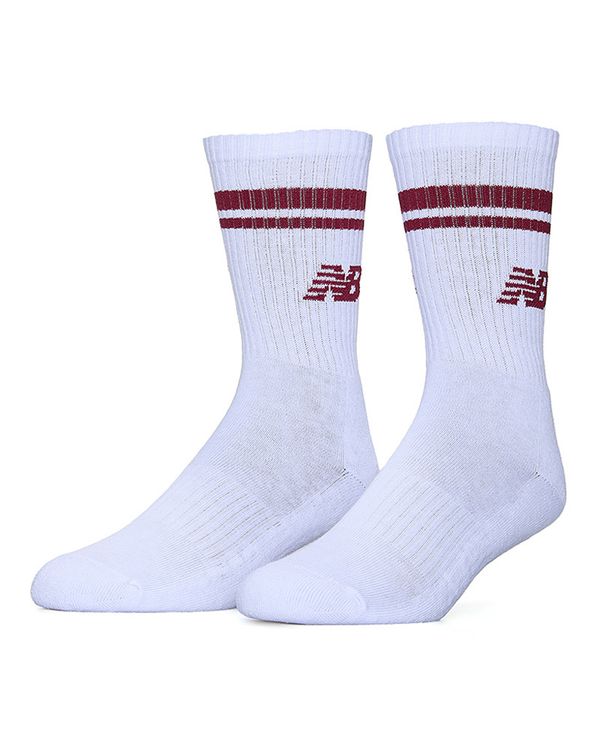 Meia New Balance Listrada Canelada Cano Alto Unissex - 39 a 43